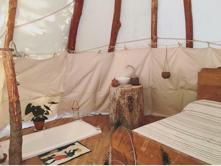 Tipi Lodge Dans La Foret Mimizan Luaran gambar