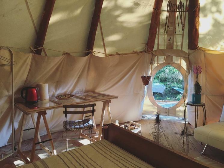 Tipi Lodge Dans La Foret Mimizan Luaran gambar
